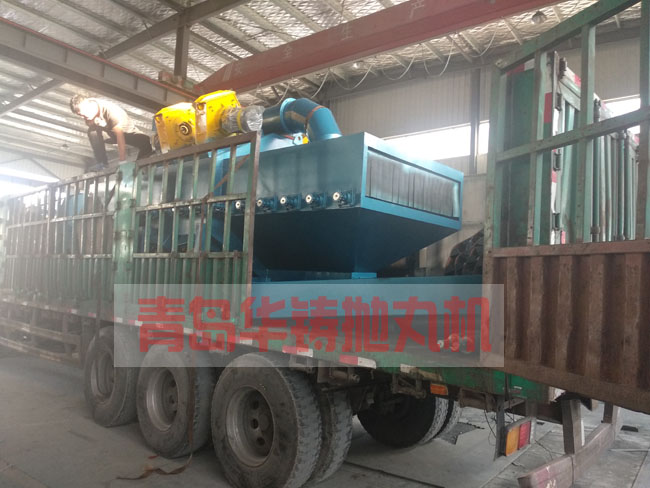 圖二，八個拋丸器的法蘭拋丸機發貨圖